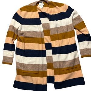 Madewell Kent Bengali Indigo Open Wool/Alpaca Blend Cardigan